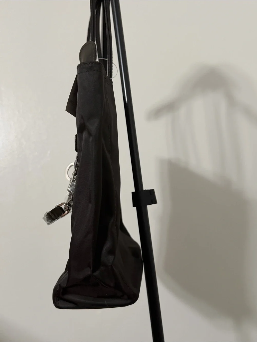 Polo by Ralph Lauren Black Nylon Tote Bag with Front Zip Pocket